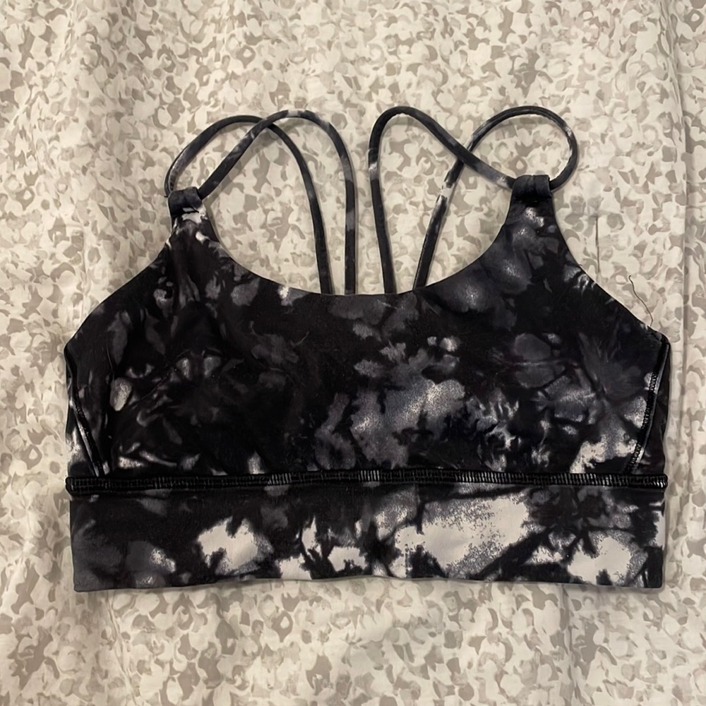 lululemon marble pattern bra